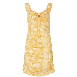 Louna Yellow Mini Dress
